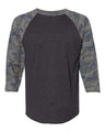 LAT Men's Baseball Fine Jersey Three-Quarter Sleeve Tee