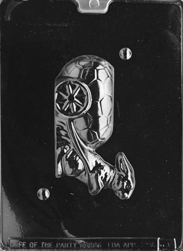 3D Bunny with Egg Cart Chocolate Mold