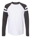 LAT Unisex Fine Jersey Mash Up Long Sleeve Tee