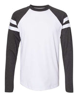 LAT Unisex Fine Jersey Mash Up Long Sleeve Tee