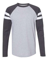 LAT Unisex Fine Jersey Mash Up Long Sleeve Tee