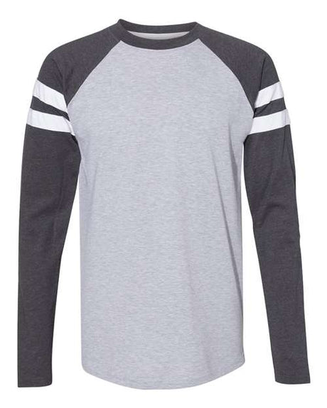 LAT Unisex Fine Jersey Mash Up Long Sleeve Tee