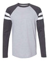 LAT Unisex Fine Jersey Mash Up Long Sleeve Tee