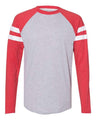 LAT Unisex Fine Jersey Mash Up Long Sleeve Tee