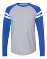 LAT Unisex Fine Jersey Mash Up Long Sleeve Tee