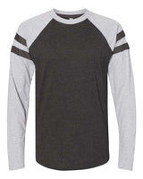 LAT Unisex Fine Jersey Mash Up Long Sleeve Tee