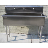 Custom Made Commercial Hand Sink Stainless Steel 8 Feet Wide