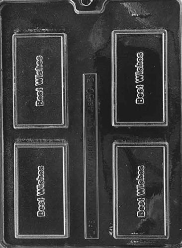 Best Wishes Business Card Chocolate Mold - LPBC003