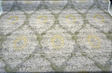 Regis Green Damask Emblem Velvet Fabric - Green Damask Medallion, 56" Width (By The Yard)