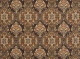 Abia Latex Backed Chocolate Chenille Fabric - Chocolate, Tapestry, 13" Repeat Width, 12.75" Repeat Height (By The Yard)