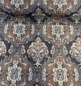Abia Latex Backed Chocolate Chenille Fabric - Chocolate, Tapestry, 13" Repeat Width, 12.75" Repeat Height (By The Yard)