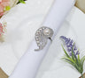 Rhinestone Napkin Ring with Ribbon Bow 12 pc