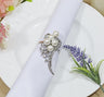 Rhinestone Napkin Ring with Ribbon Bow 12 pc
