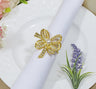 Collapsible Rhinestone Napkin Ring Elegant Table Decor 12pc