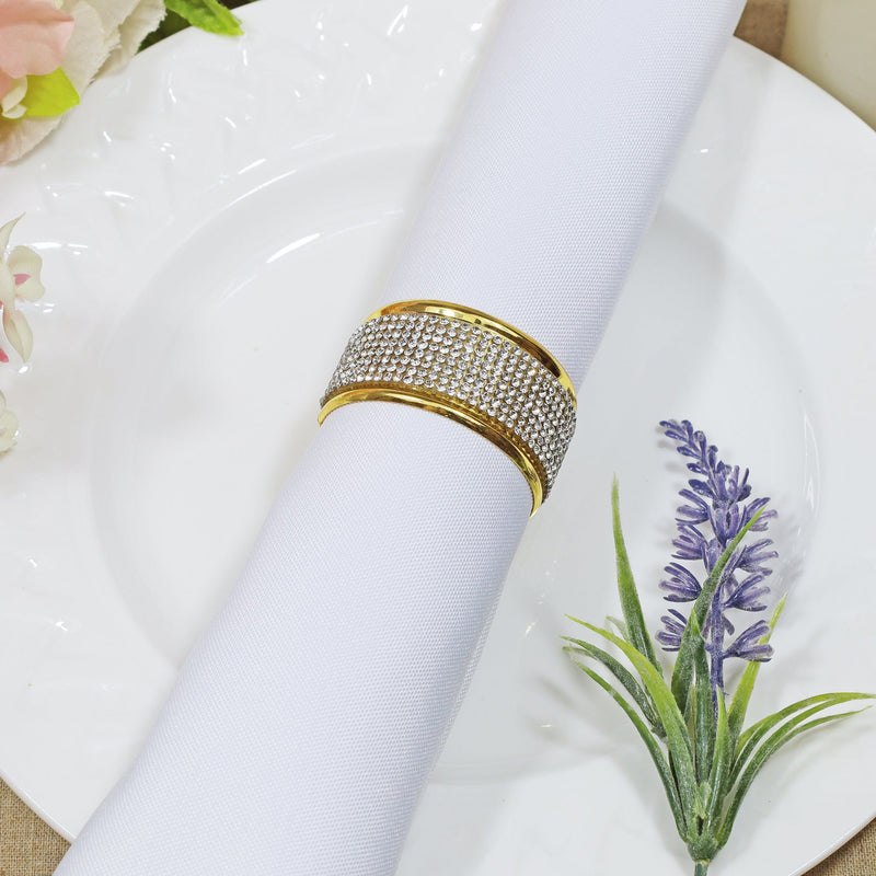 Rhinestone Napkin Ring Crystal Band