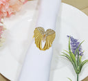 Collapsible Angel Napkin Ring Elegant Table Decor 12pc
