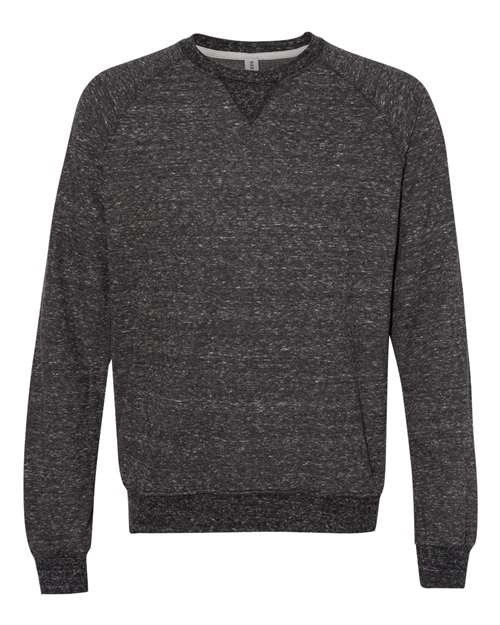 JERZEES Unisex Snow Heather French Terry Crewneck Sweatshirt