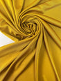 Yellow Polyester Elastane Knitted Fabric