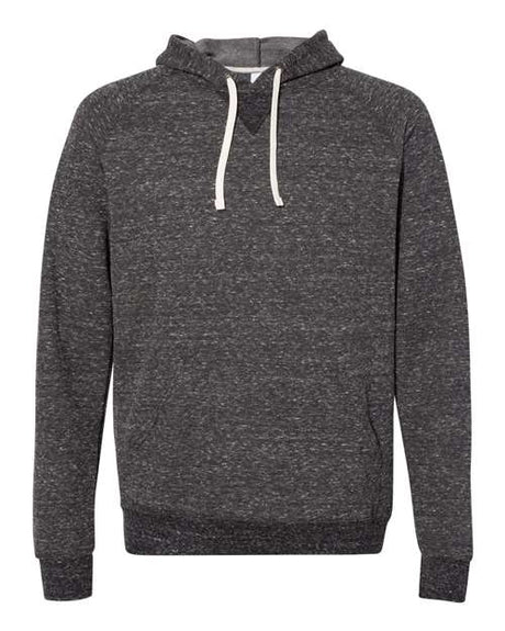 JERZEES Unisex Snow Heather French Terry Raglan Hooded Sweatshirt