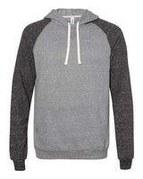 JERZEES Unisex Snow Heather French Terry Raglan Hooded Sweatshirt