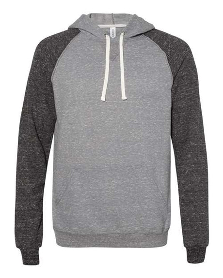 JERZEES Unisex Snow Heather French Terry Raglan Hooded Sweatshirt