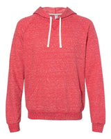 JERZEES Unisex Snow Heather French Terry Raglan Hooded Sweatshirt