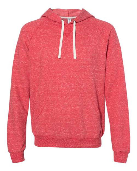 JERZEES Unisex Snow Heather French Terry Raglan Hooded Sweatshirt