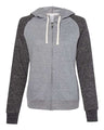 Women's Snow Heather French Terry Full-Zip Hooded Sweatshirt