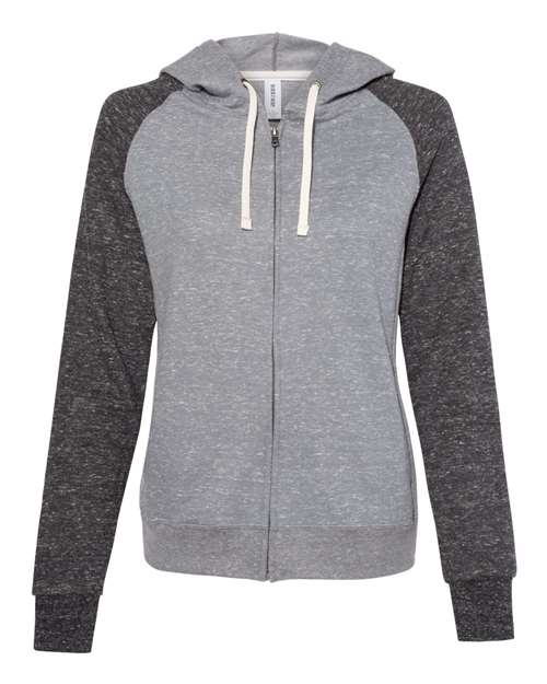 Women's Snow Heather French Terry Full-Zip Hooded Sweatshirt