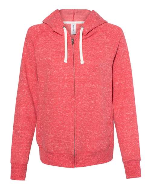 Women's Snow Heather French Terry Full-Zip Hooded Sweatshirt