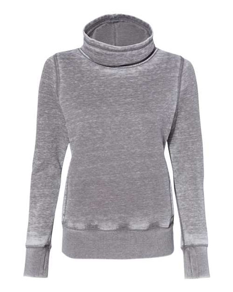 J. America Women's Zen Fleece Cowl Neck Sweatshirt