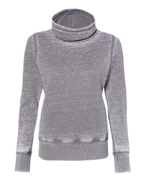 J. America Women's Zen Fleece Cowl Neck Sweatshirt