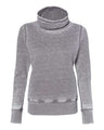 J. America Women's Zen Fleece Cowl Neck Sweatshirt