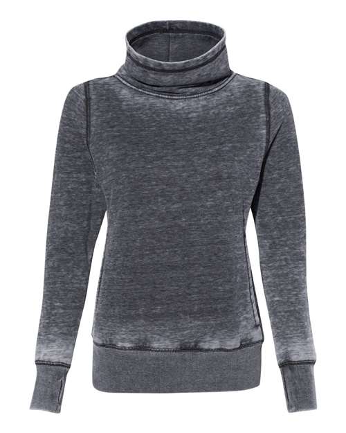 J. America Women's Zen Fleece Cowl Neck Sweatshirt