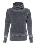 J. America Women's Zen Fleece Cowl Neck Sweatshirt