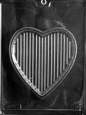 Large Heart Pour Box Chocolate Mold - Bottom