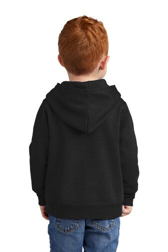 BELLA + CANVAS Bella + Canvas Toddler Sponge Fleece Pullover Hooded Sweatshirt in Navy