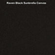 Raven Black Sunbrella Acrylic Fabric - Outdoor Upholstery Canvas, 54" Width (1 Yard)