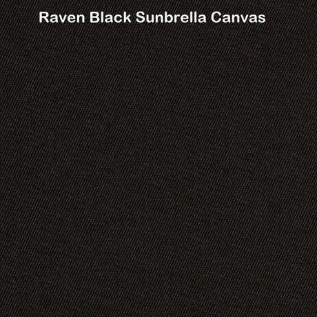 Raven Black Sunbrella Acrylic Fabric - Outdoor Upholstery Canvas, 54" Width (1 Yard)