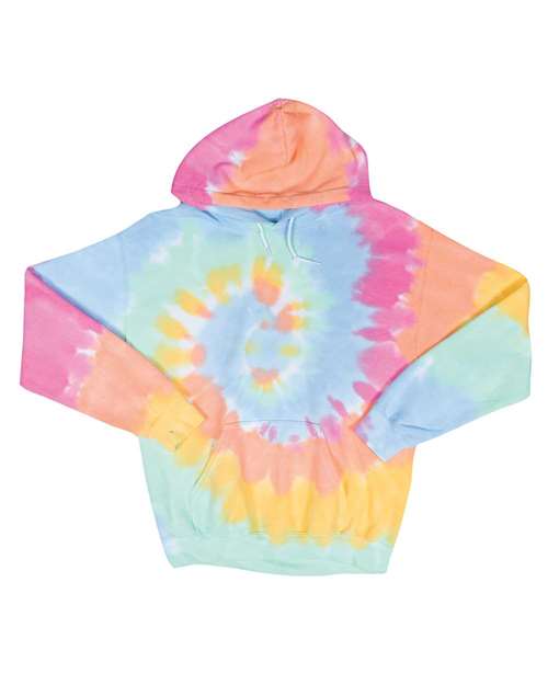 Blended Tie-Dyed Hooded Sweatshirt