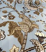 Wilmington 5Th Avenue Designs Light Blue Print Drapery Upholstery Fabric - Light Blue, Prints, 54" Width (1 Yard)