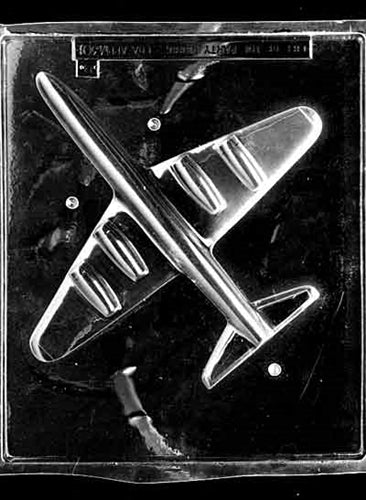 3D Jumbo Jet Airplane Chocolate Mold - Bottom