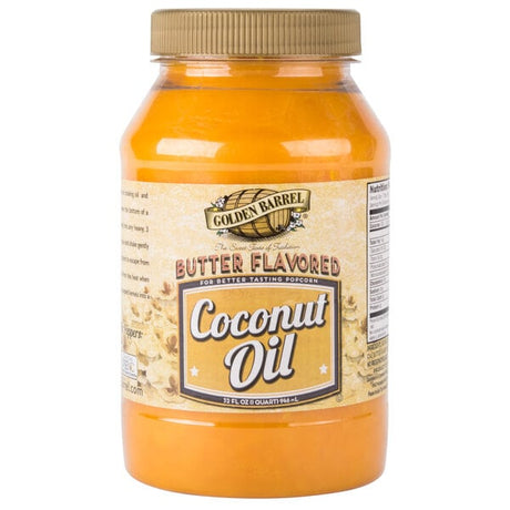 Golden Barrel 32 fl. oz. Butter Flavored Coconut Oil - 12/Case