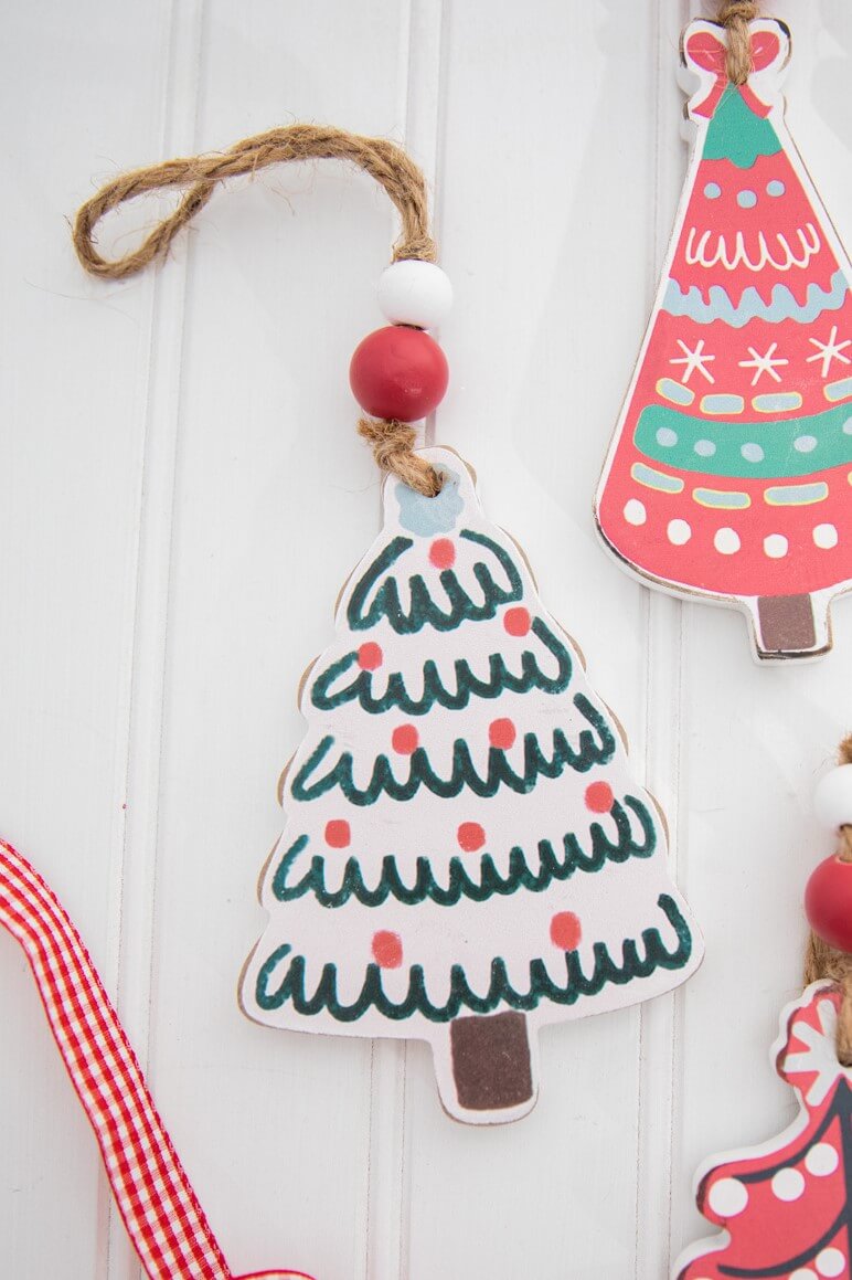 5” Wooden Christmas Tree Ornament