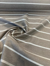 Sunbrella Sterling Alpaca Acrylic Fabric - Sterling Alpaca Stripe, 54" Width (By The Yard)