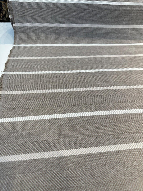 Sunbrella Sterling Alpaca Acrylic Fabric - Sterling Alpaca Stripe, 54" Width (By The Yard)