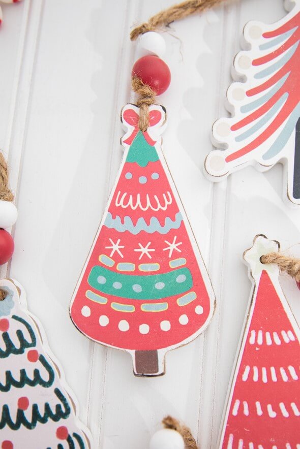 5” Wooden Christmas Tree Ornament