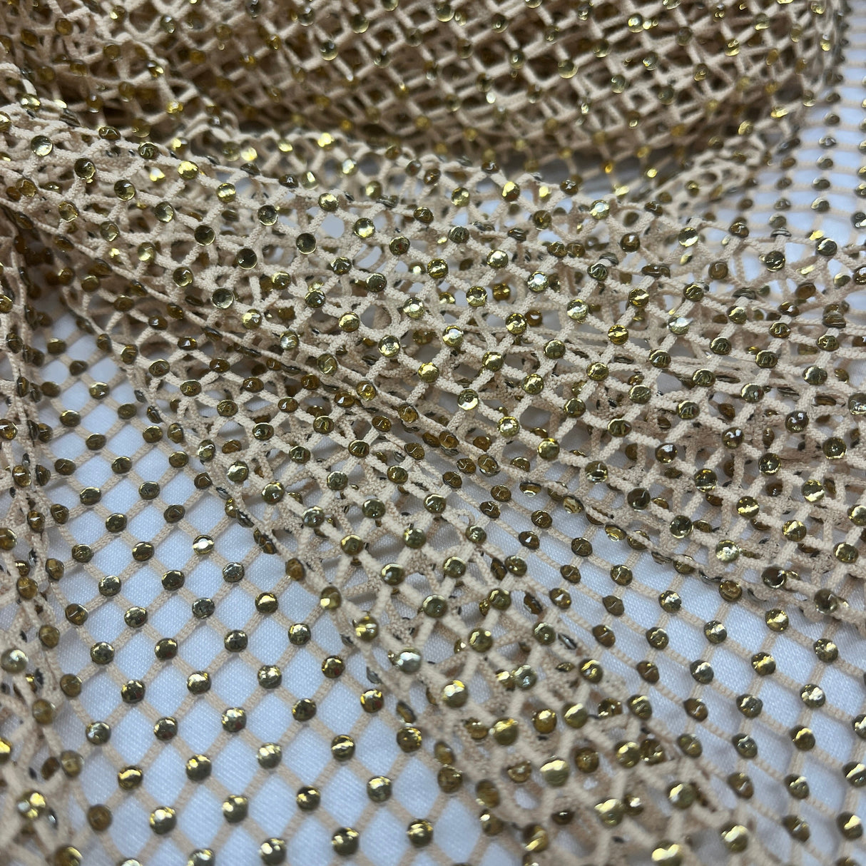 Diamond Fishnet 4-Way Stretch Fabric