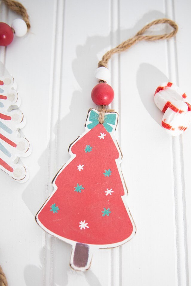 5” Wooden Christmas Tree Ornament