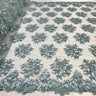 Beaded 3D Floral Lace Fabric